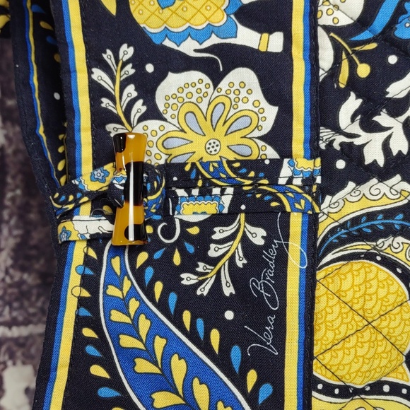 Vera Bradley "Ellie Blue" Go Round Tote Bag - Picture 7 of 10